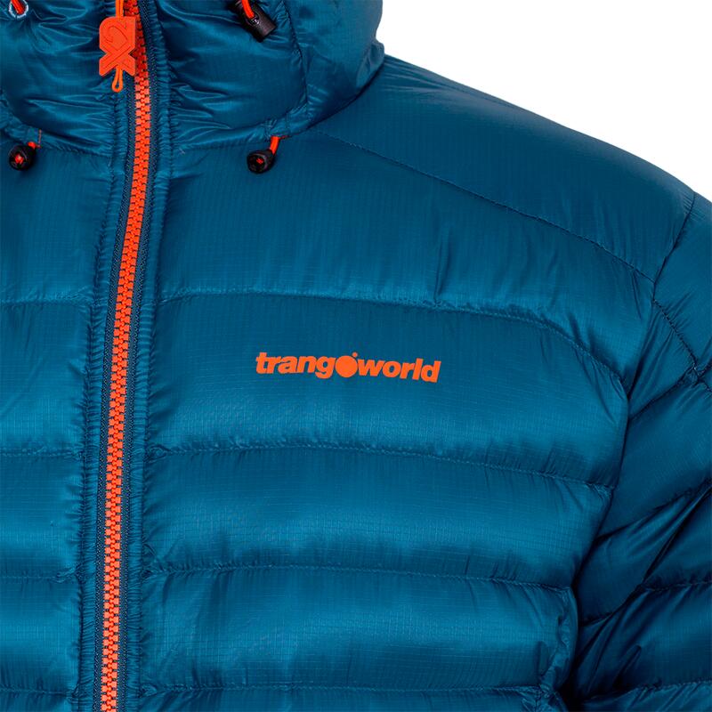 Plumífero para Hombre Trangoworld Trx2 800 pro Azul/Naranja/Negro 180g 800cuin