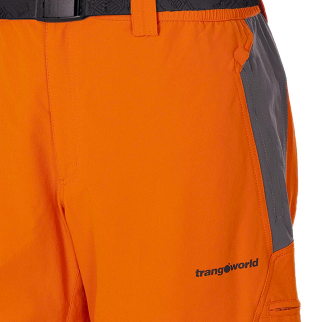 Pantalones cortos para Hombre Trangoworld Koal th Naranja/Gris 2/6