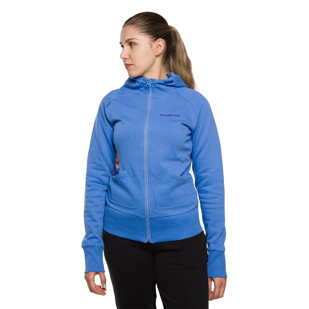 Sudadera con cremallera para Mujer Trangoworld Serenity Azul 4/7