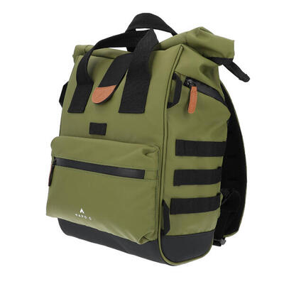 Borsa posteriore per bicicletta trasformabile in zaino KAKI da 22L