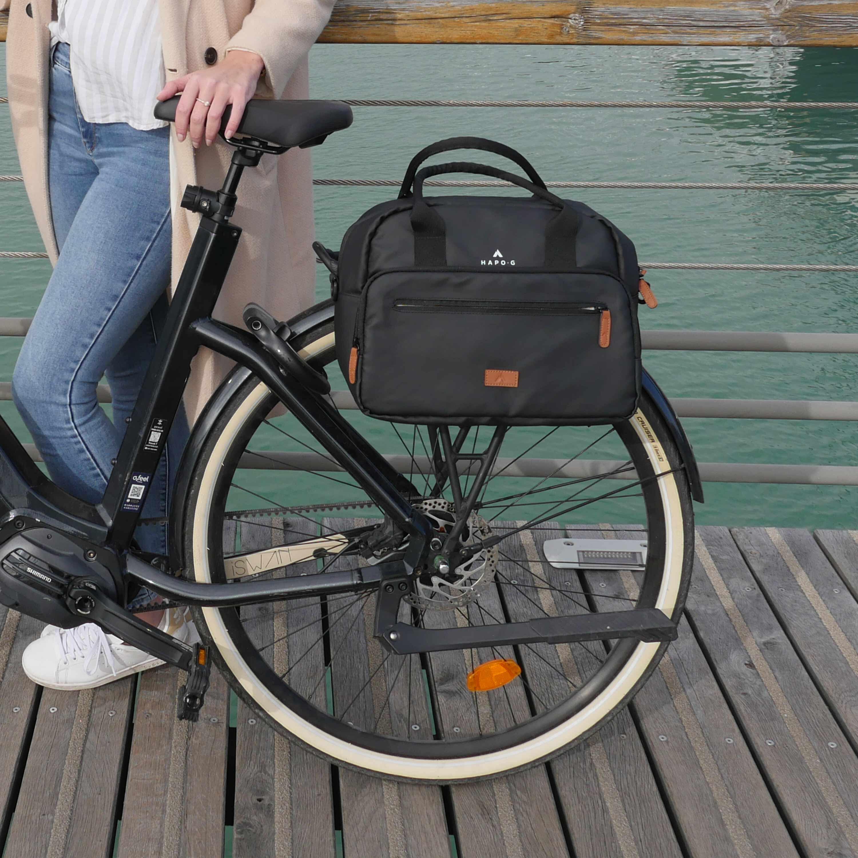 Sacoche arrière vélo 14L NOIR 6/7