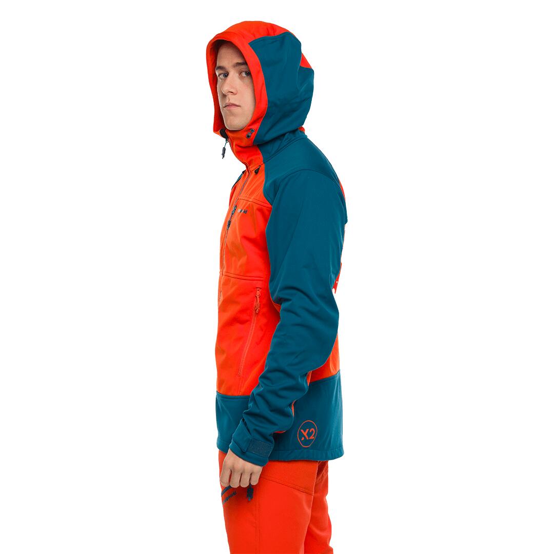 Softshell para Hombre Trangoworld Trx2 soft pro dr Naranja/Negro/Azul 5/7