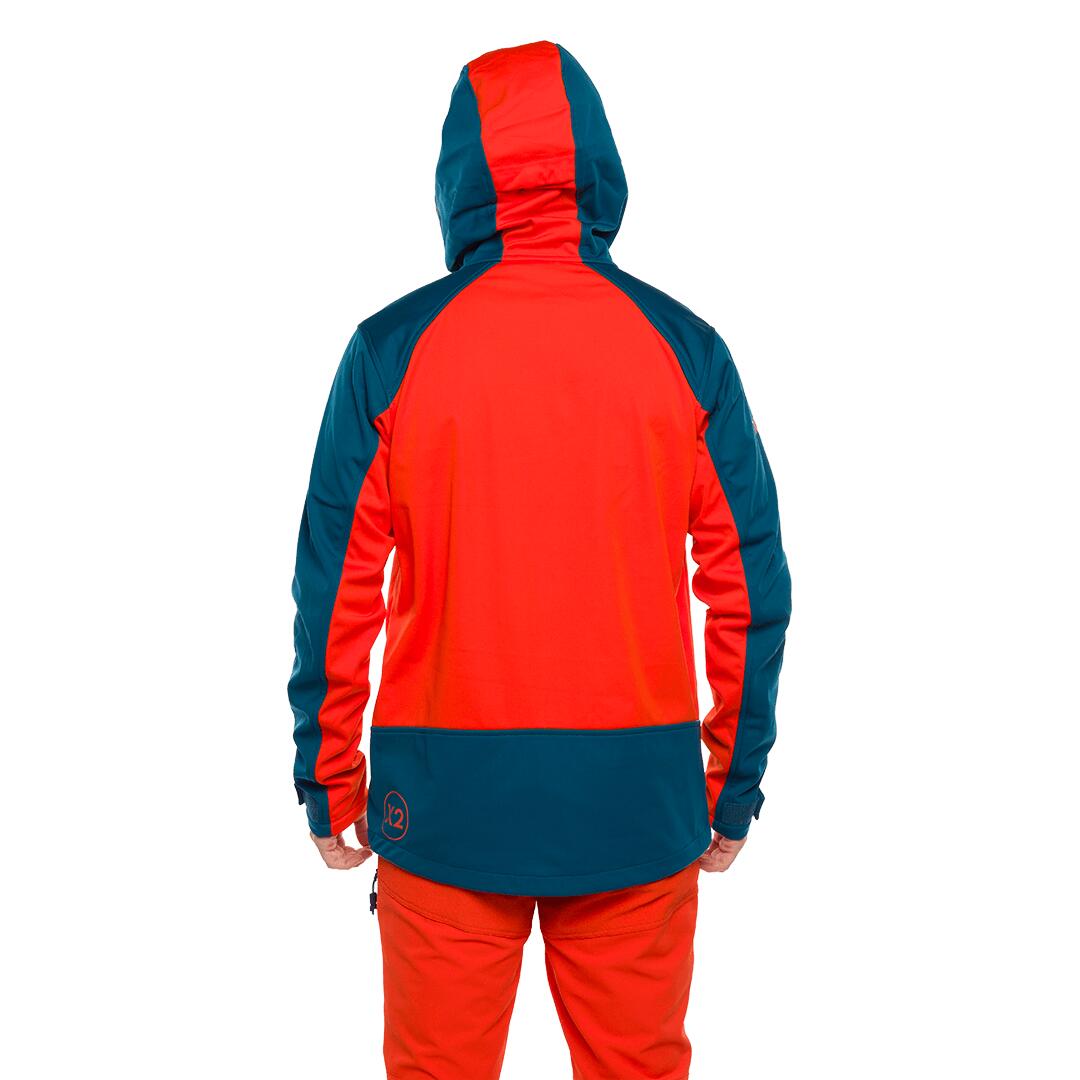 Softshell para Hombre Trangoworld Trx2 soft pro dr Naranja/Negro/Azul 4/7