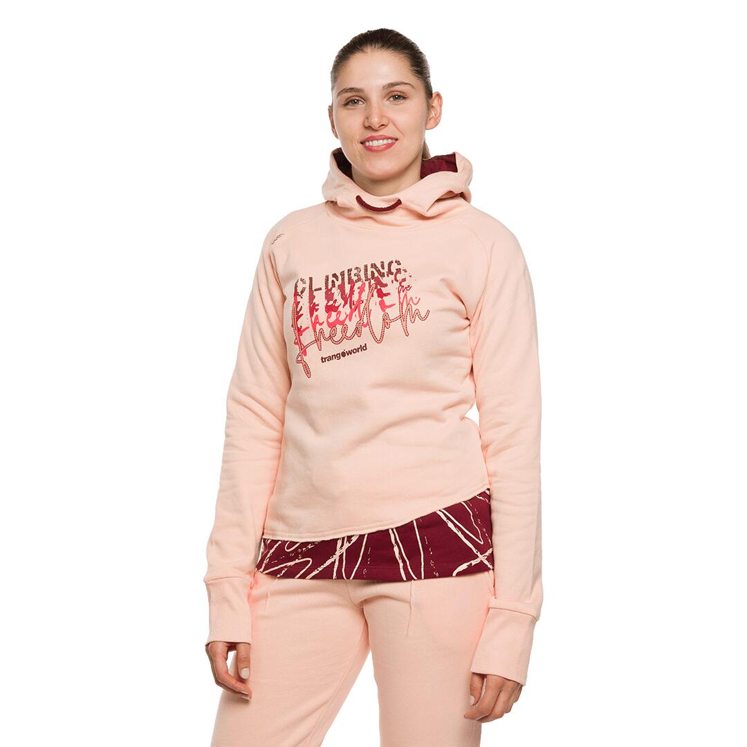 Sudadera para Mujer Trangoworld Rosendal Naranja/Rojo 3/6