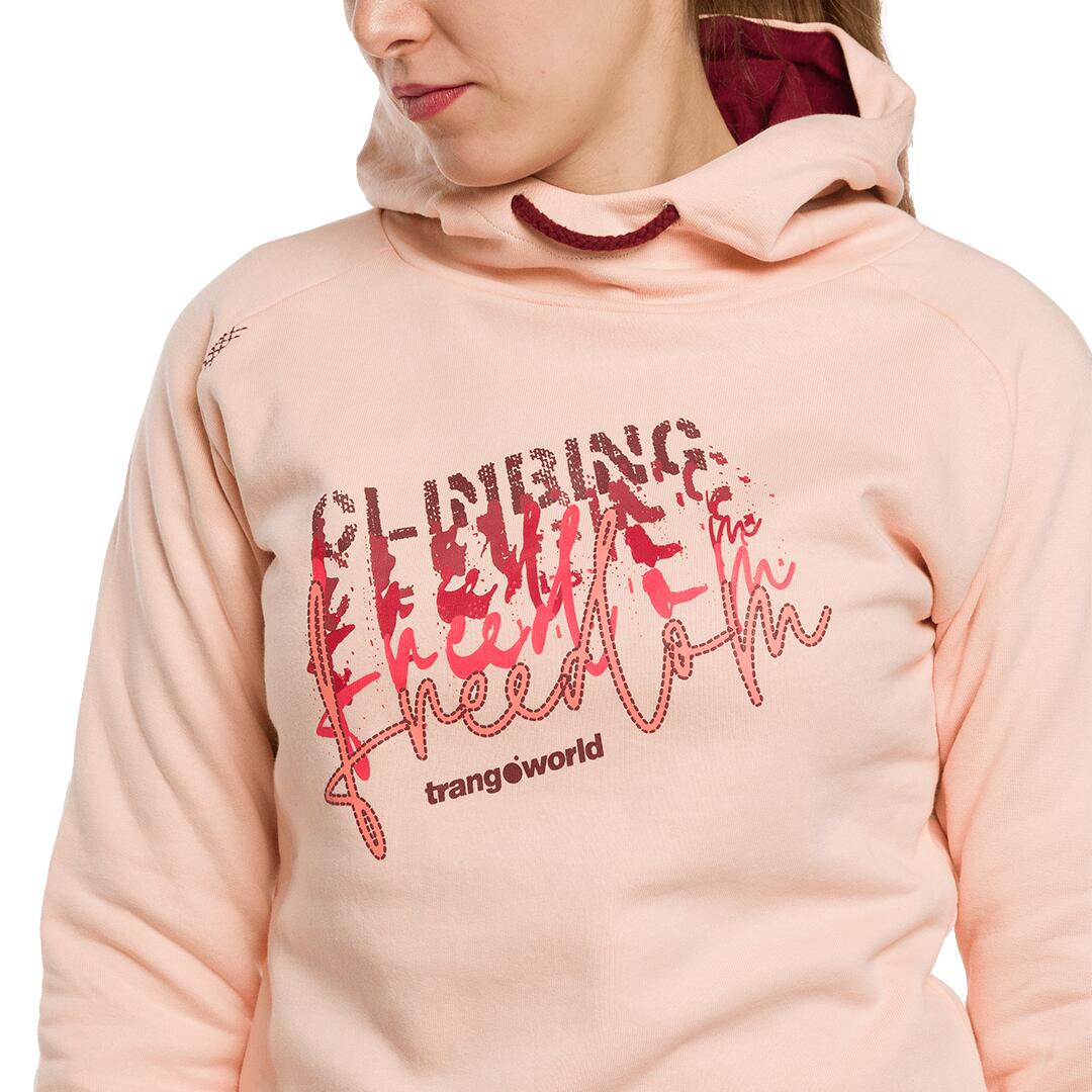 Sudadera para Mujer Trangoworld Rosendal Naranja/Rojo 5/6