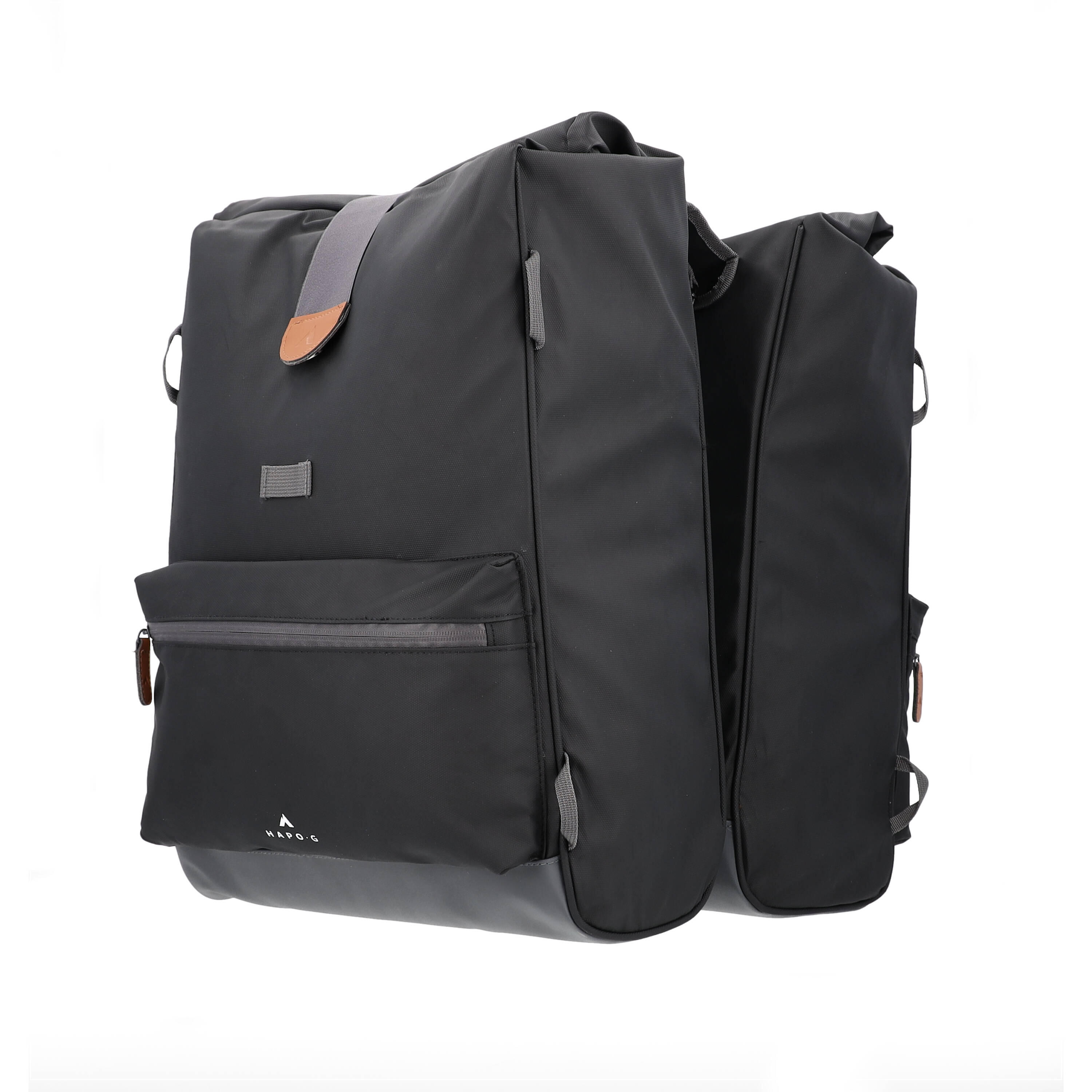 Hapo-g - Sacoche Double Vélo Porte-bagage Étanche 50l, 2x25l Noir Hapo-g - Sacoche - Noir - No Size - Decathlon