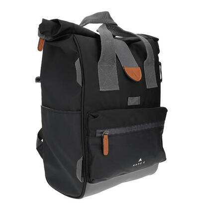 Sacoche vélo arrière étanche convertible en sac à dos 22L NOIR - HAPO-G