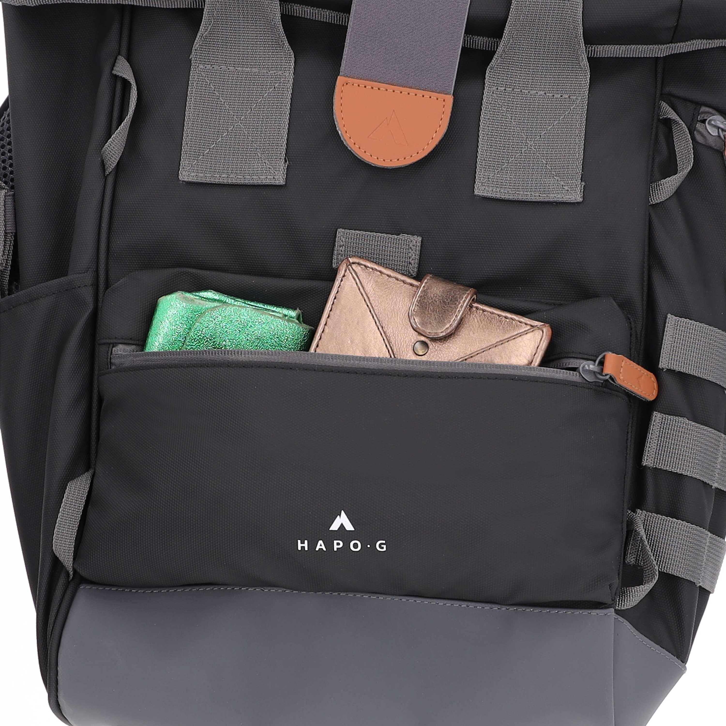 Sacoche vélo arrière étanche convertible en sac à dos 22L NOIR - HAPO-G 7/7