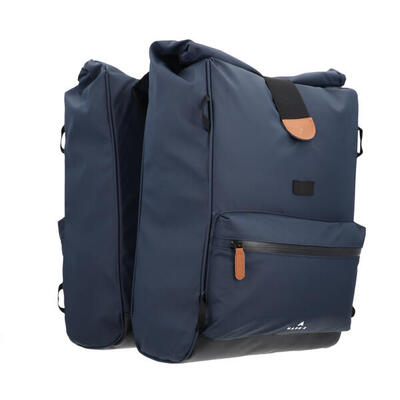 Borsa doppia impermeabile per portapacchi bici 50L. 2x25L Blu HAPO-G