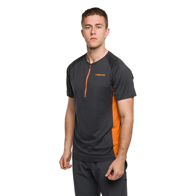 Camiseta para Hombre Trangoworld Moysalen Gris/Naranja