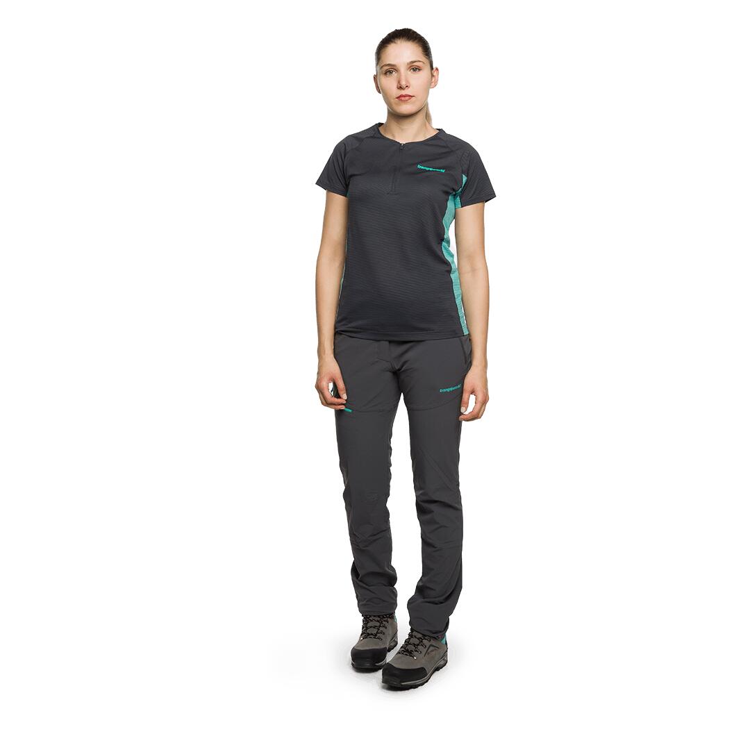 Camiseta para Mujer Trangoworld Leit Gris/Azul 4/6