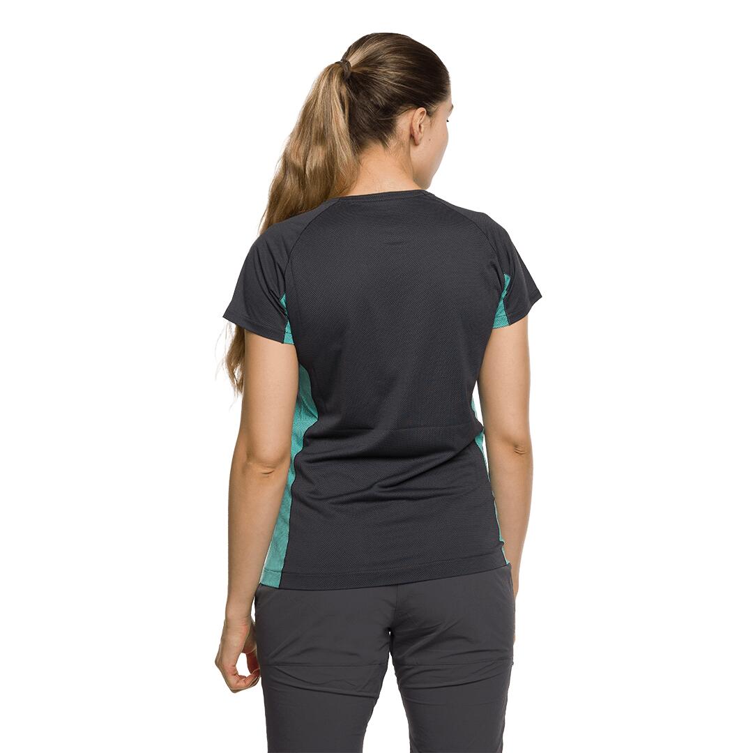 Camiseta para Mujer Trangoworld Leit Gris/Azul 3/6