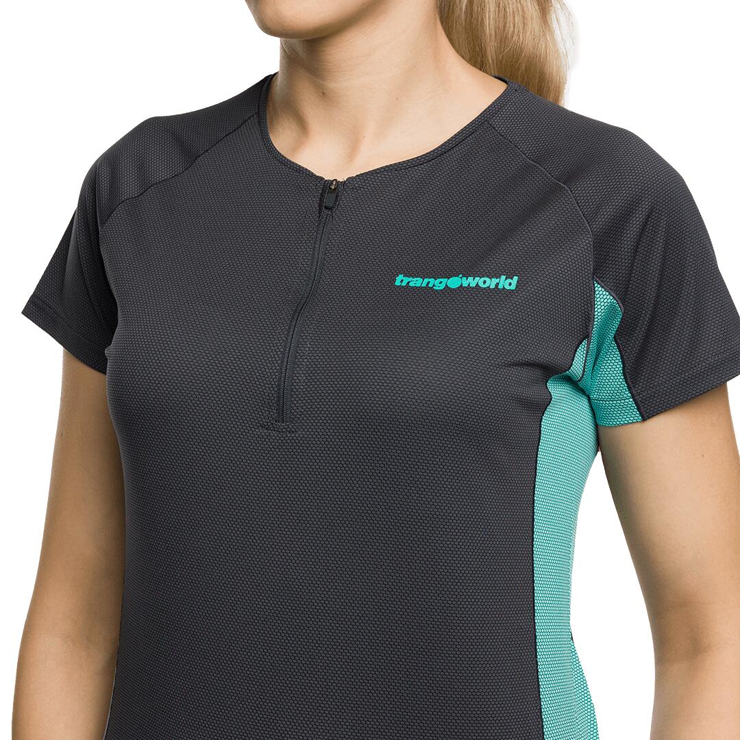 Camiseta para Mujer Trangoworld Leit Gris/Azul 5/6