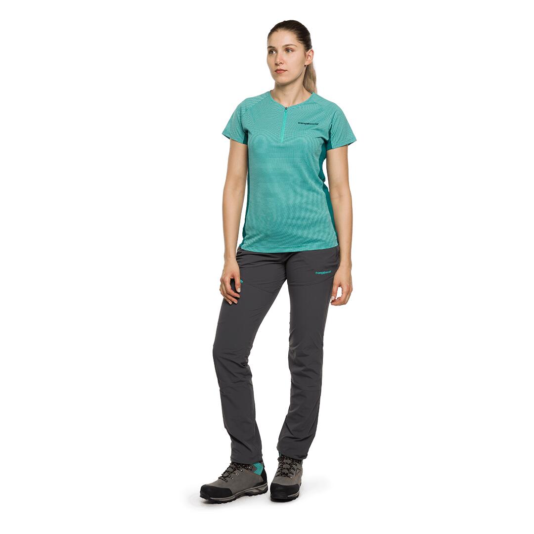 Camiseta para Mujer Trangoworld Leit Azul/Verde 4/6
