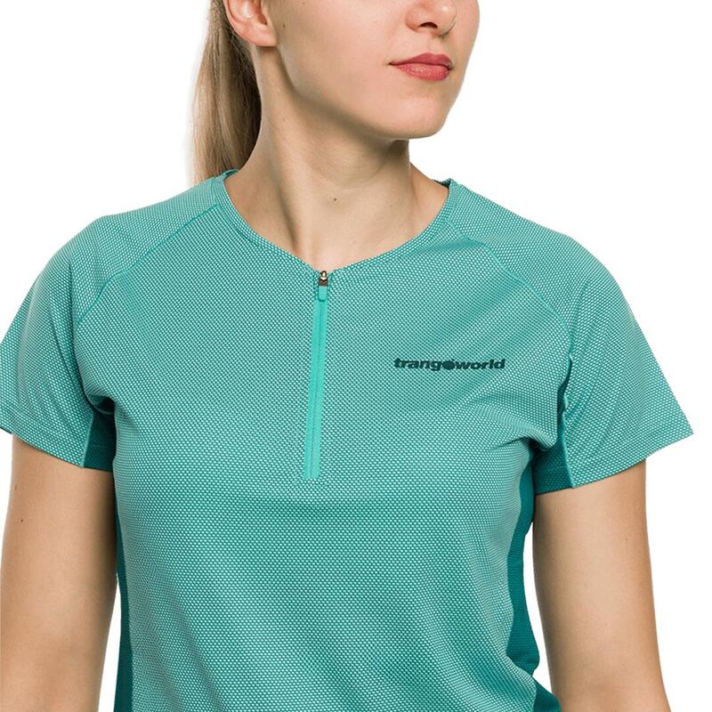 Camiseta para Mujer Trangoworld Leit Azul/Verde