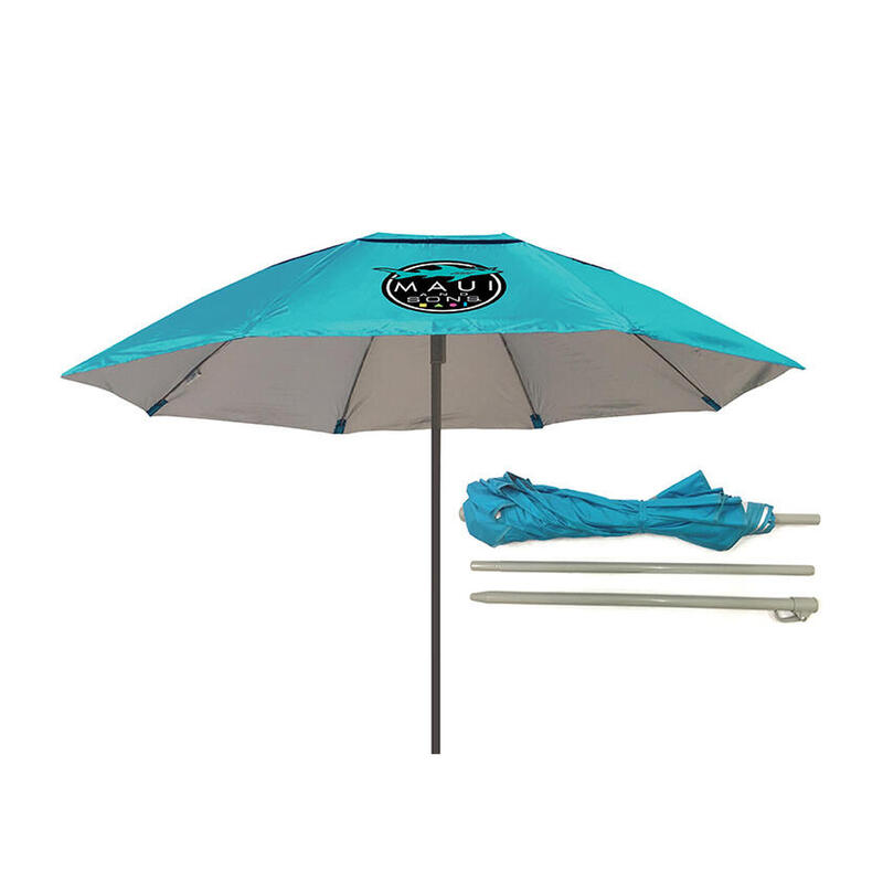 Umbrelă plajă Maui & Sons 170 cm UPF50+ UltraLight 1,1 kg - Turcoaz