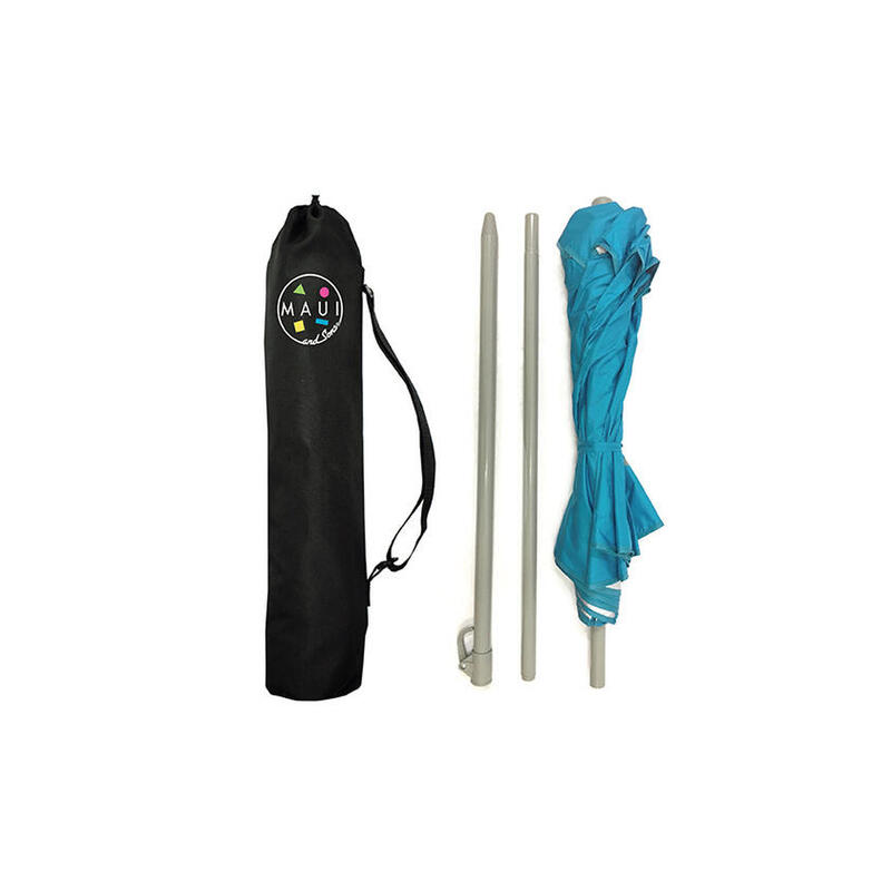 Umbrelă plajă Maui & Sons 170 cm UPF50+ UltraLight 1,1 kg - Turcoaz