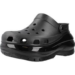 Chanclas Mujer Crocs Classic Mega Crush Clog Negro