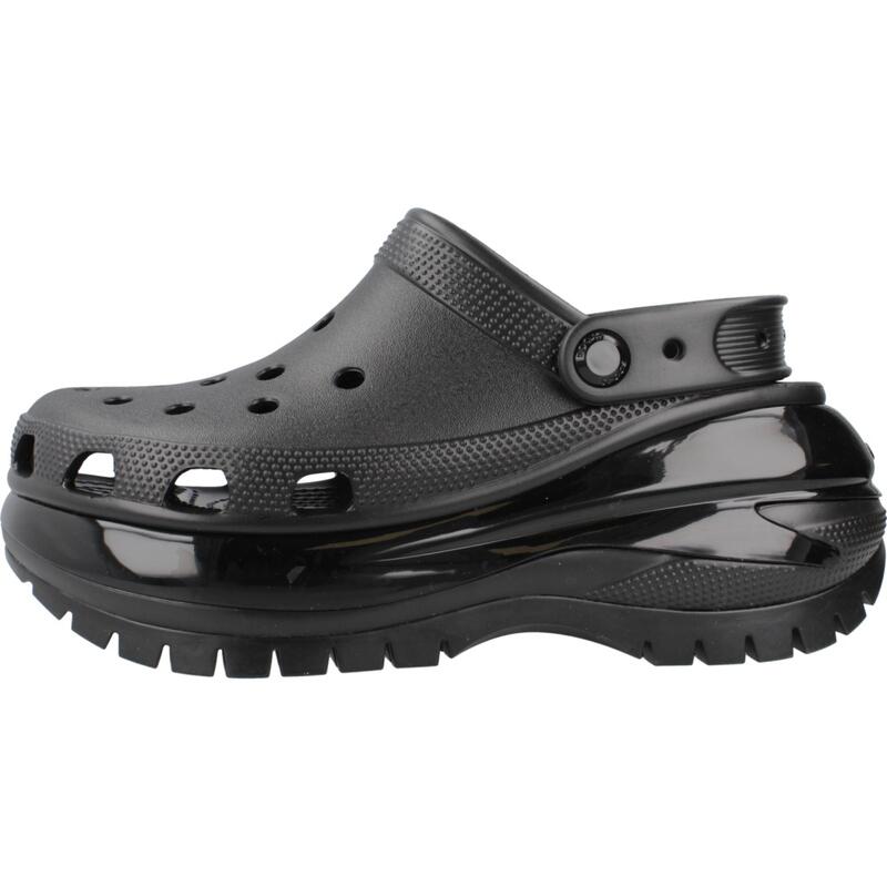 Chanclas Mujer Crocs Classic Mega Crush Clog Negro