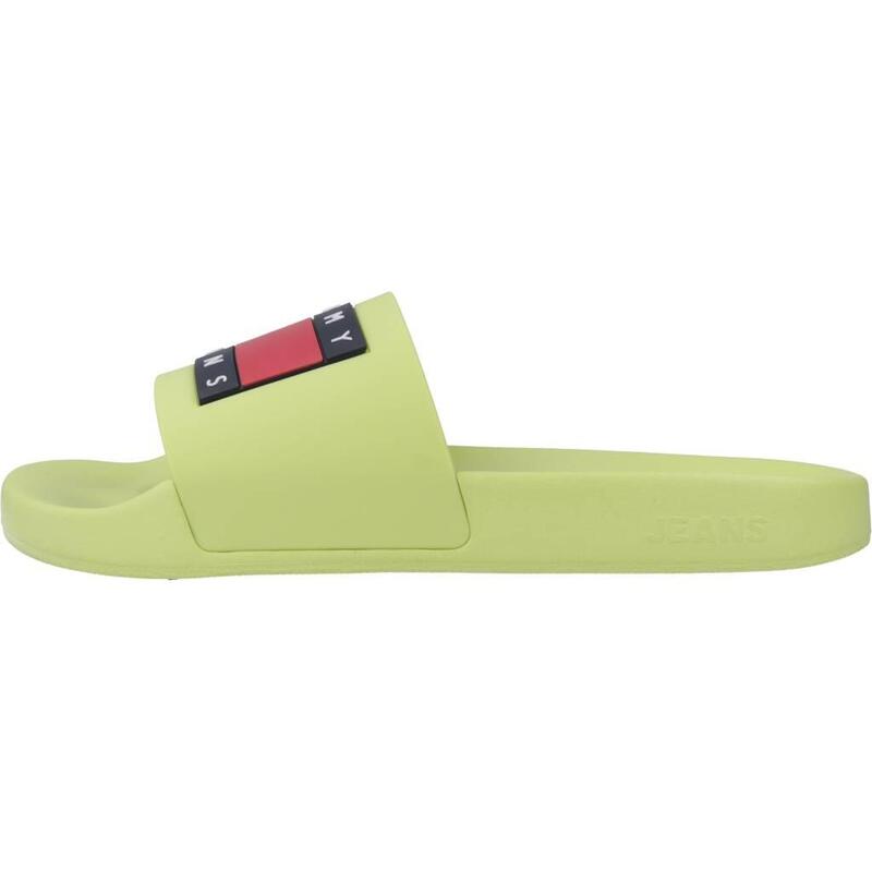 Chanclas Mujer Tommy Jeans Flag Pool Sld Ess Amarillo