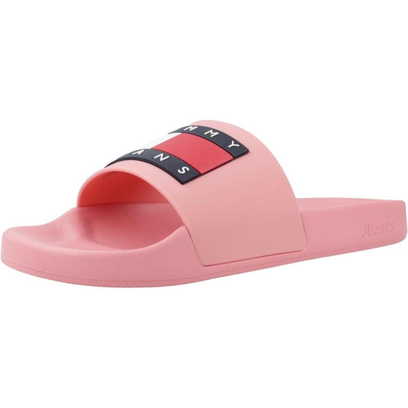 Chanclas Mujer Tommy Jeans Flag Pool Sld Ess Rosa