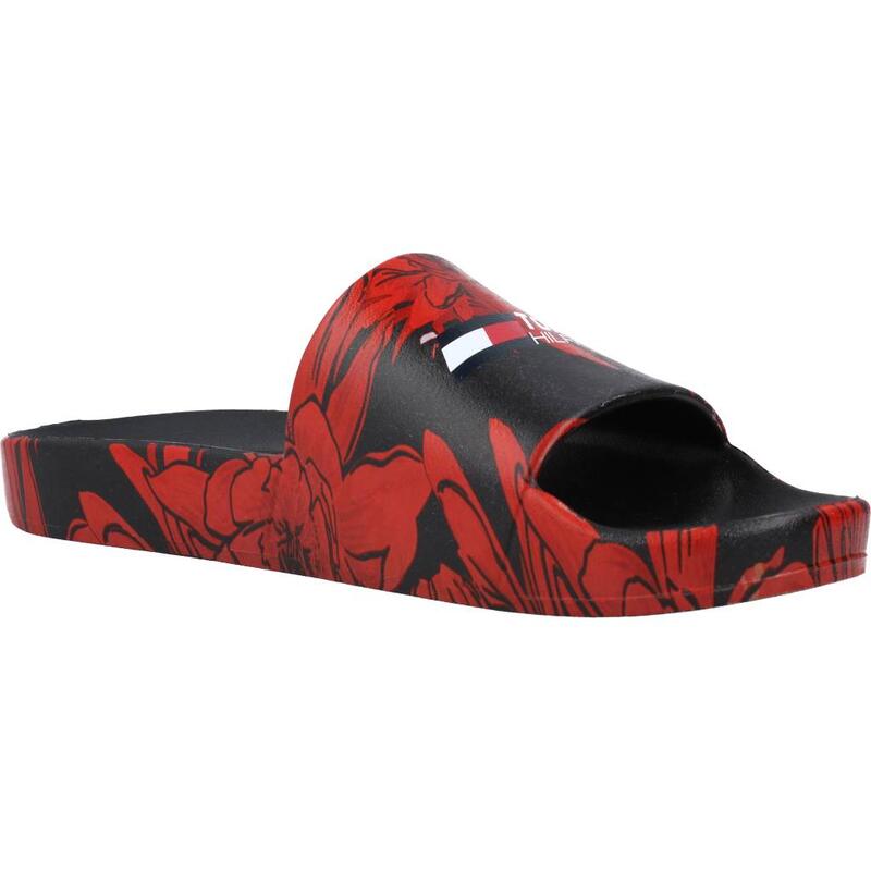 Chanclas Mujer Tommy Hilfiger Ts Poolslide Floral Negro