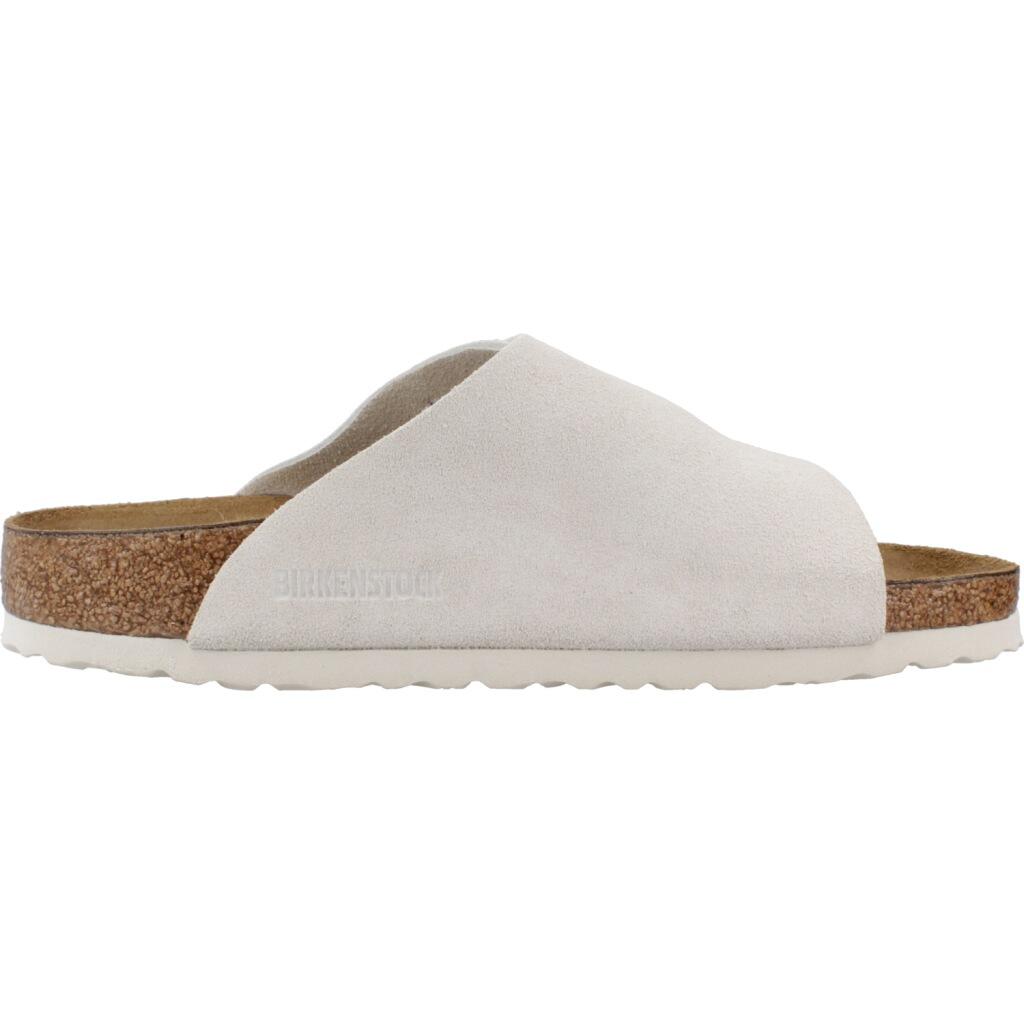 BIRKENSTOCK - Chaussons ZURICH ANTIQUE WHITE SUEDE en cuir pour homme et femme 4/5