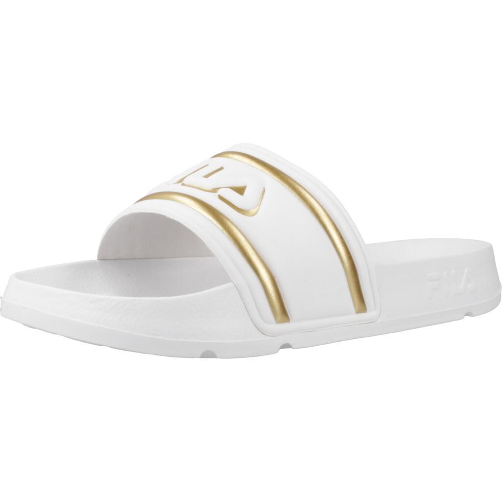 Chinelos Fila Modelo Morro Bay Logo Cor Branco
