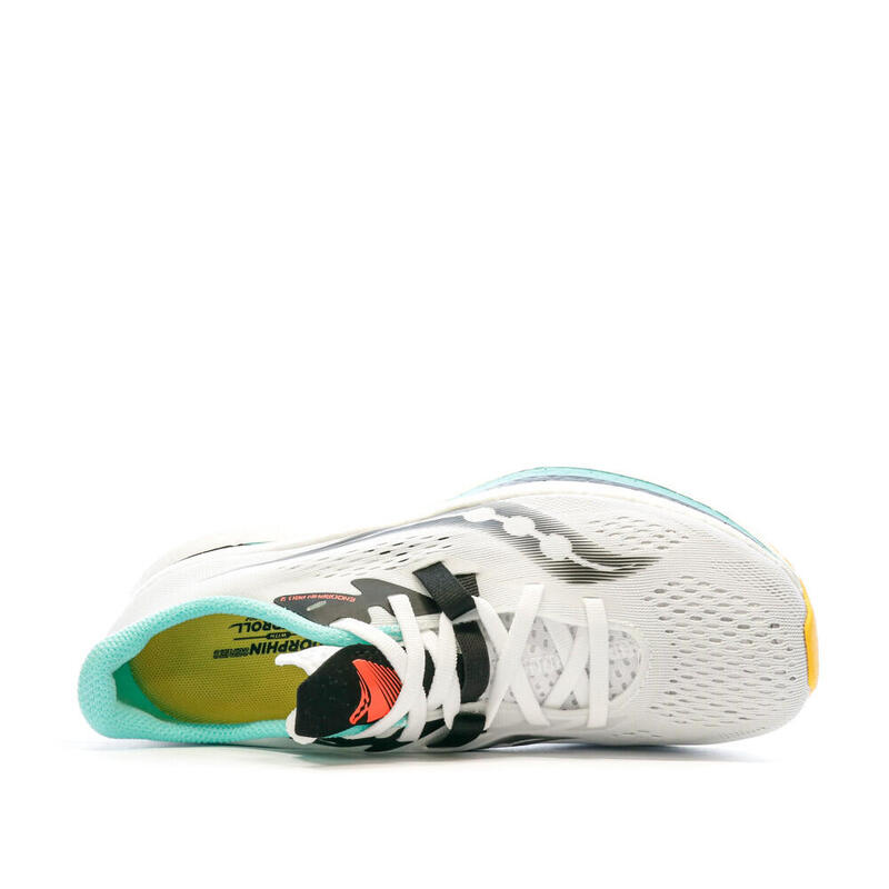 Chaussures de Running Blanc/Turquoise/Orange Homme SauconyEndorphin Pro 2