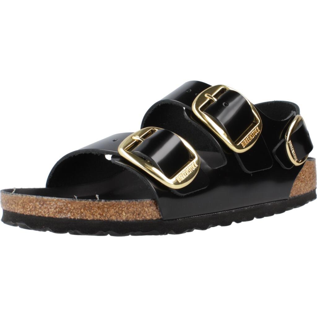 Women's Sandals Birkenstock Milano Big Buckle Black