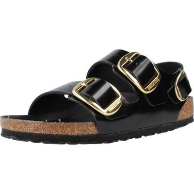 Sandalen birkenstock milano big buckle zwart