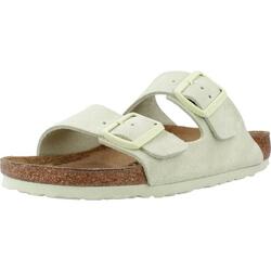 Sandalias Mujer Birkenstock Arizona Suede Leather Verde