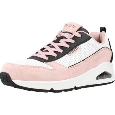 Skechers Uno Schuhe rose schwarz Damen Sneakers 177105