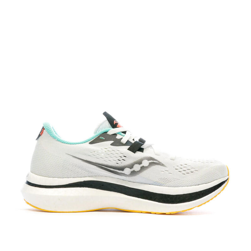 Chaussures de Running Blanc/Turquoise/Orange Homme SauconyEndorphin Pro 2
