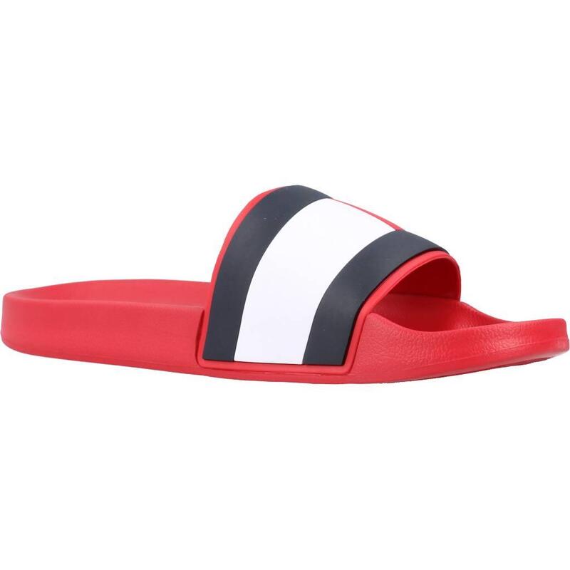 Chanclas Hombre Tommy Hilfiger Rubber Th Flag Pool Slid Rojo