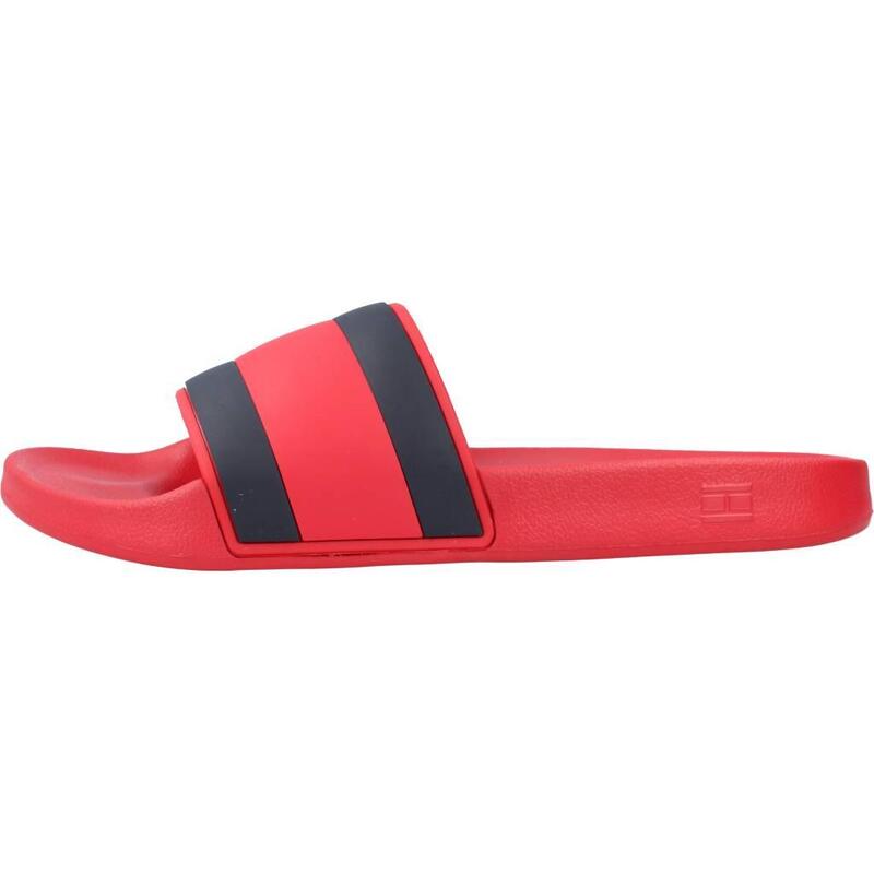 Chanclas Hombre Tommy Hilfiger Rubber Th Flag Pool Slid Rojo