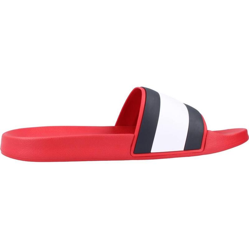 Chanclas Hombre Tommy Hilfiger Rubber Th Flag Pool Slid Rojo