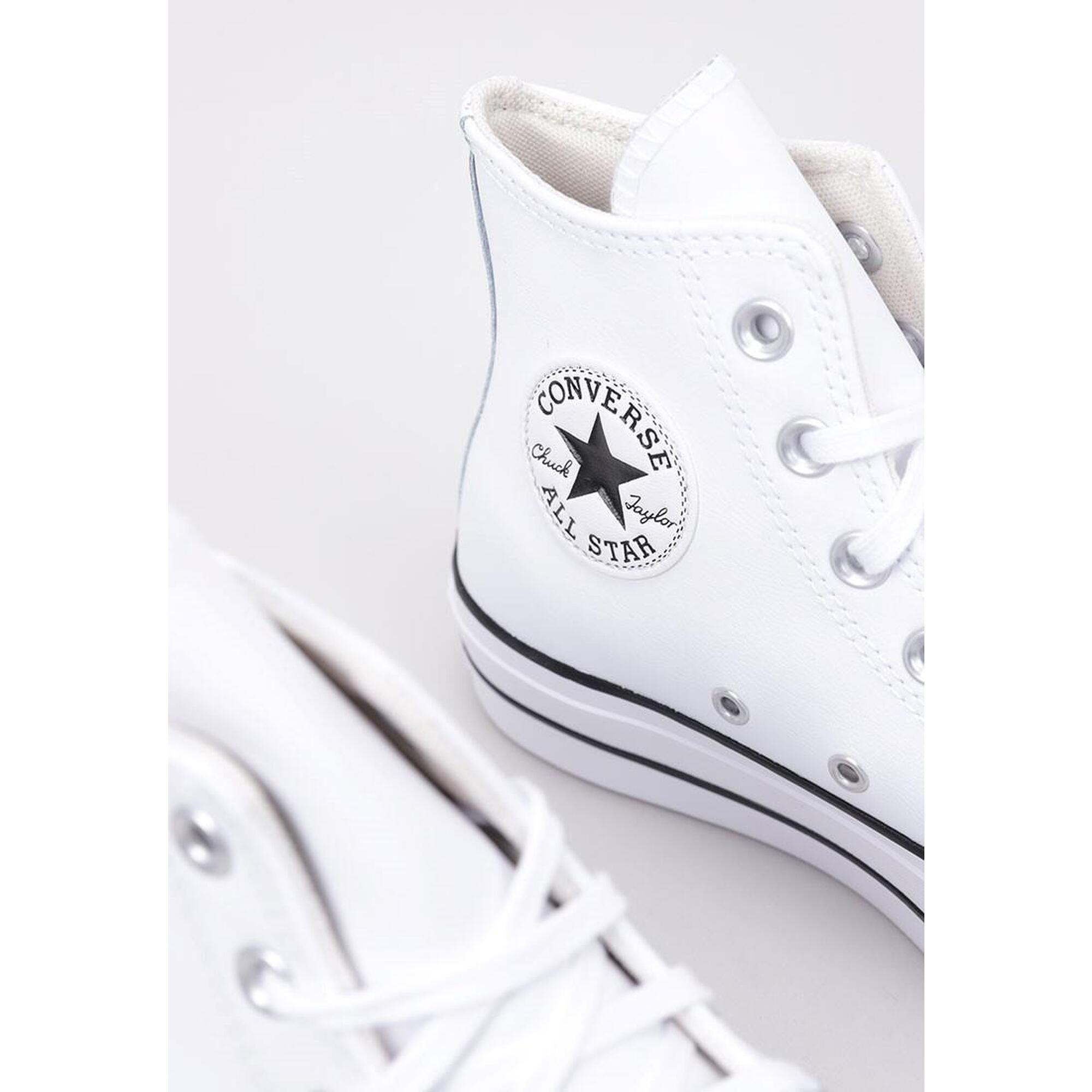 Zapatillas Mujer CONVERSE Chuck Taylor All Star Platform Leather High-Top Blanco