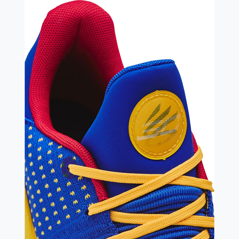 Încălțăminte baschet Pantofi Curry 4 Low Flotro albastri