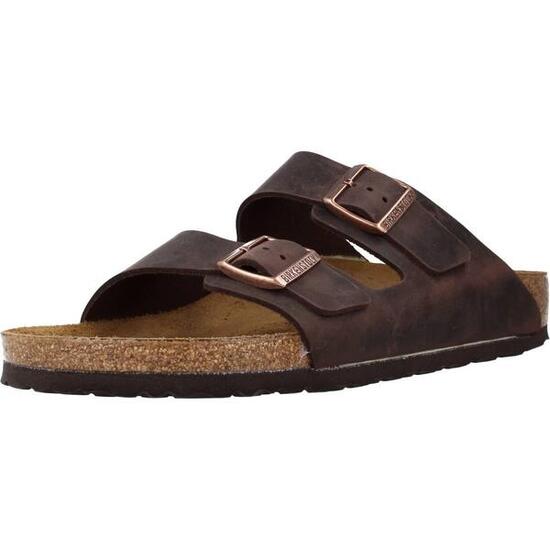 Sandalias Mujer Birkenstock Arizona Nu Oiled Marron