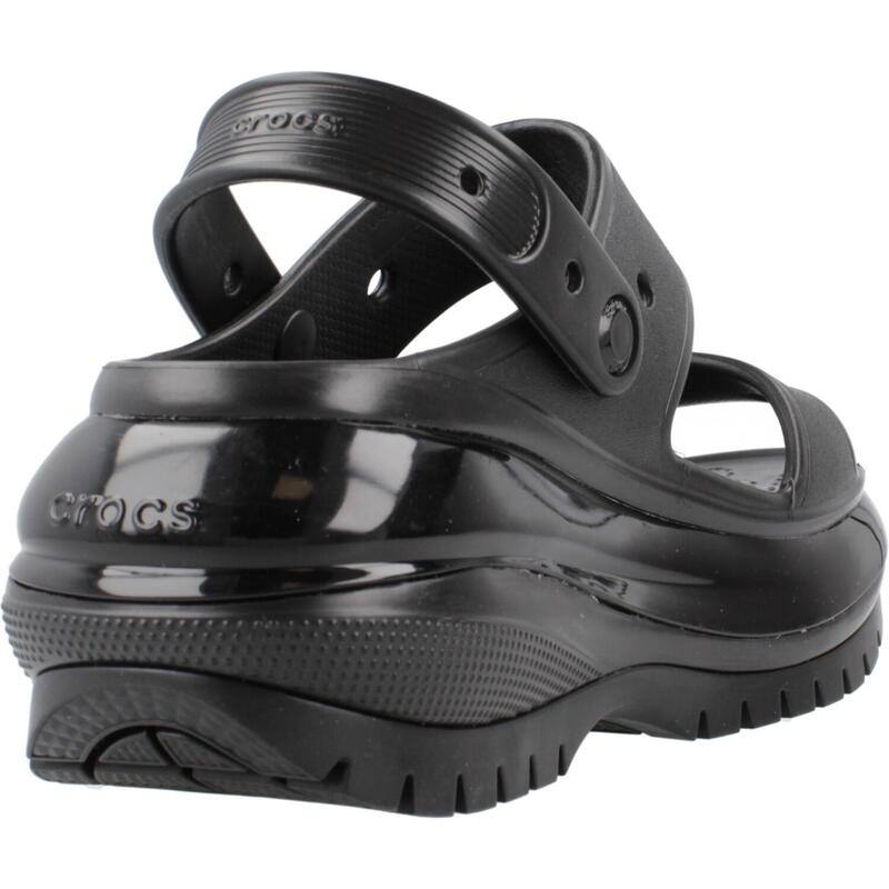 Chanclas Mujer Crocs Classic Mega Crush Sandal Negro