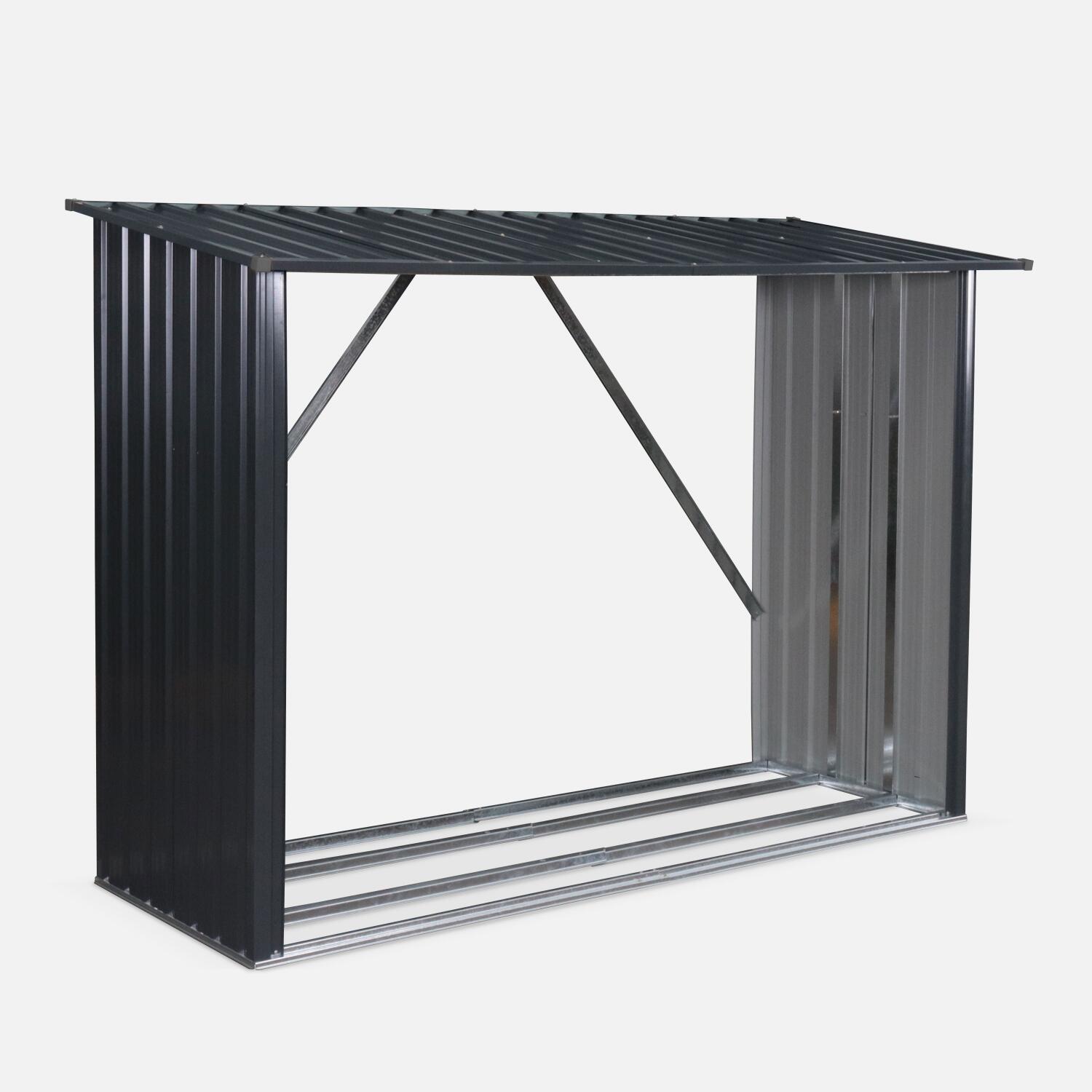 SWEEEK Capannone per bici  80 x 215 x 155 cm, grigio antracite, in acciaio