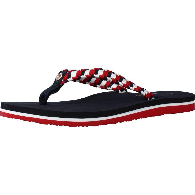 Chanclas Mujer Tommy Hilfiger Woven Webbing Flat Beach Multicolor