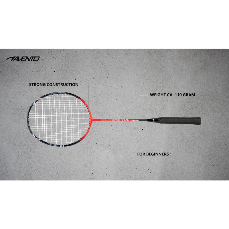 Rachetă badminton Avento Smash, oțel, roșu