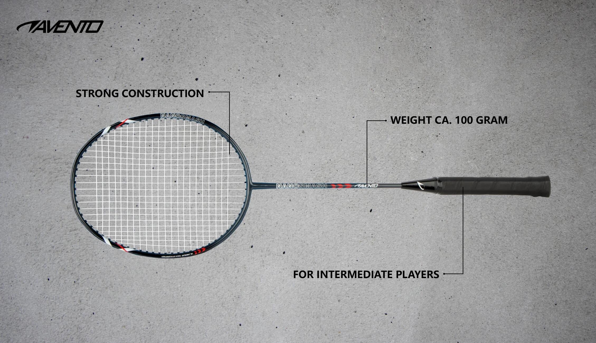 Aluminium Badminton Racket Avento Rally 4/6