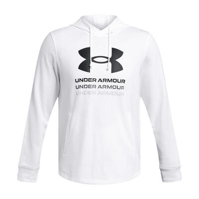 Cappuccio con grafica Under Armour Rival Terry da uomo