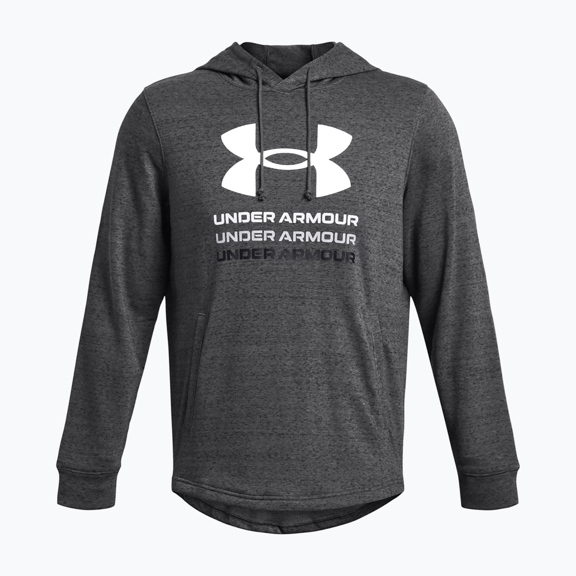 Under Armour Rival Terry grafische capuchon voor heren 3/5
