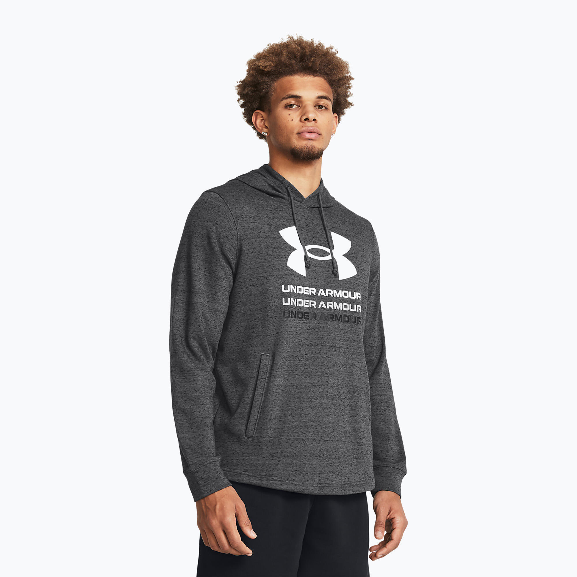 Under Armour Rival Terry grafische capuchon voor heren 5/5