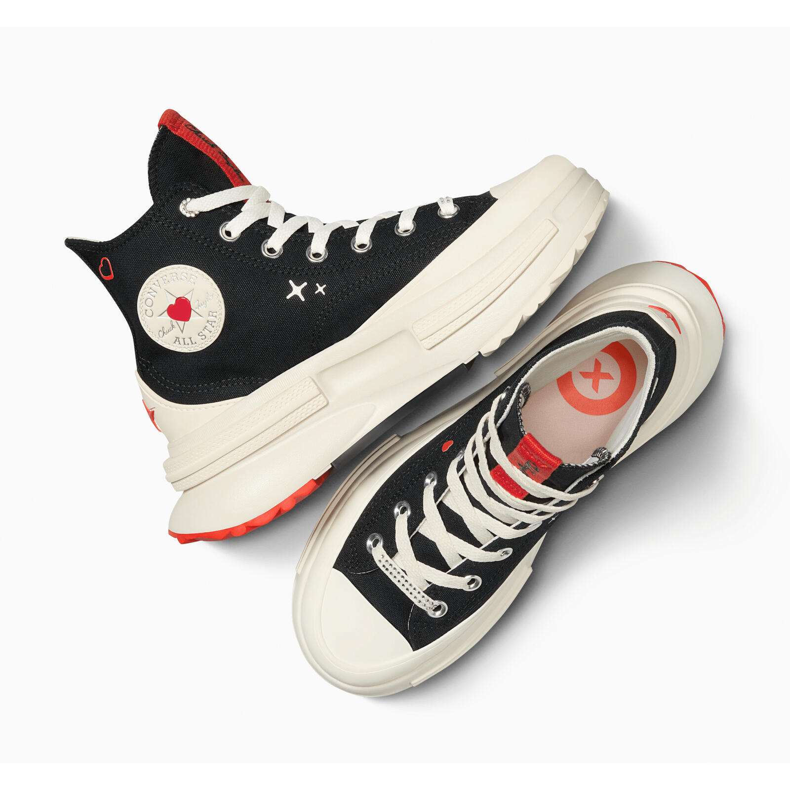 Baskets Converse Run Star Legacy Cx Platform Y2k Heart, Noir, Femmes 2/7
