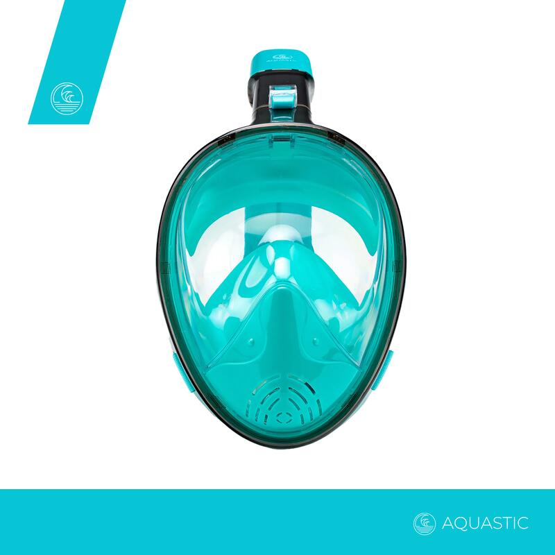 Maska pełnotwarzowa do snorkelingu AQUASTIC